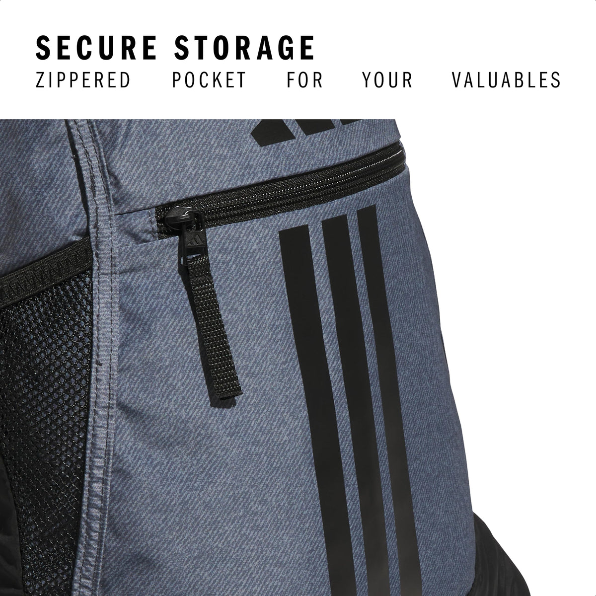 adidas Alliance Sackpack – Drawstring Backpack for Sports, Small Gym Bag, Twill Onix Grey/Black/3