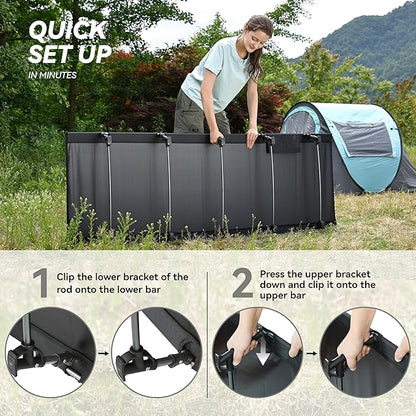 MARCHWAY Ultralight Folding Tent Camping Cot Bed, Portable Compact for Outdoor Travel, Base Camp