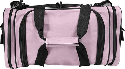 DALIX 17" Duffle Bag Dual Front Mesh Pockets (Black Gold Gray Dark Green Navy Blue Maroon Royal