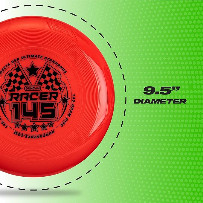 Duncan Racer 145G Weighted Flying Disc - Ultimate Disc for Junior Division, Best for Beach and