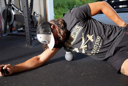 Fitness Infinity Roller, Peanut Foam Massage Ball, Large 8-Inch Double Exercise Roller (Gray