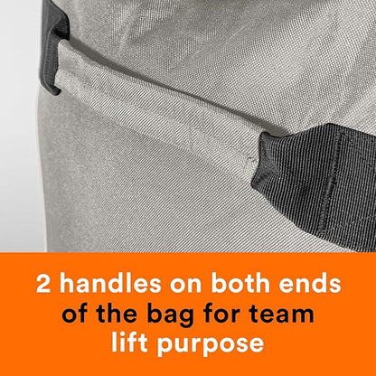 Fitdom 130L 36" Heavy Duty Extra Large Sports Gym Equipment Travel Duffle Bag W/Adjustable Shoulder
