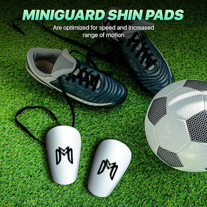 MiniGuards - Mini Shin Guards for Soccer Players - Tiny Shin Pads for Men, Women, Teens - Miniature
