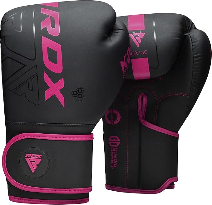 RDX Boxing Gloves, Pro Training Sparring, Maya Hide Leather, Muay Thai MMA Kickboxing, Men Women