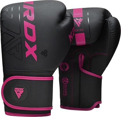 RDX Boxing Gloves, Pro Training Sparring, Maya Hide Leather, Muay Thai MMA Kickboxing, Men Women