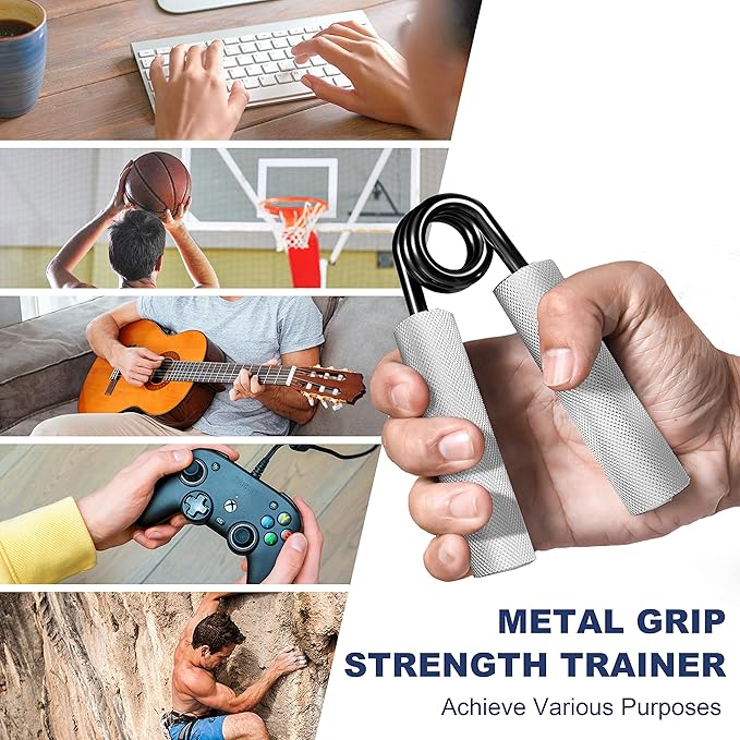 FLYFE Grip Strength Trainer, Hand Grip Strengthener, Forearm Strengthening Devices Metal Hand