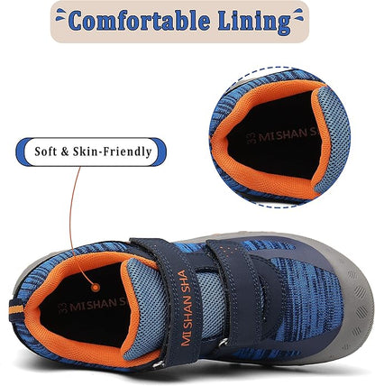 Mishansha Kids Hiking Boots Toddler Girls Boys Hiking Shoes Water-Resistant Anti-Collision Non-Slip
