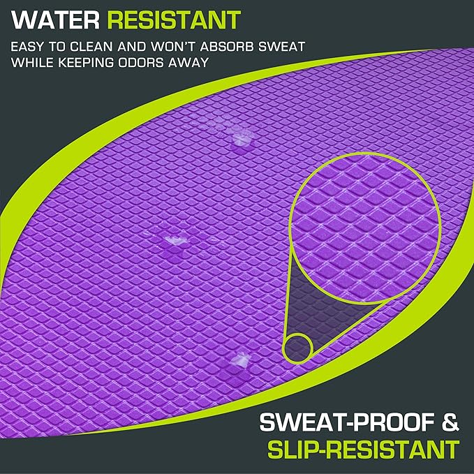 ProsourceFit Exercise Balance Pad ??Non-Slip Cushioned Foam Mat & Knee Pad for Fitness and