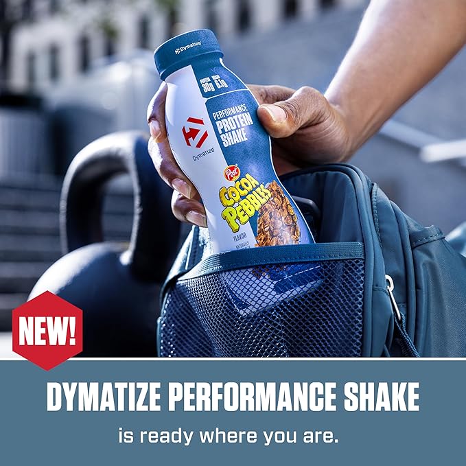 Dymatize Performance Protein Shake, Cocoa Pebbles, 30g of Protein, 6.1g BCAA for Muscle Recovery