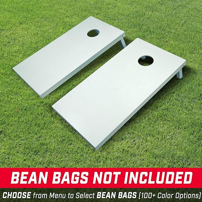 GoSports 4 ft x 2 ft Regulation Size Wooden Cornhole Boards Set - Includes Carrying Case and Over