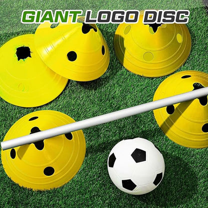 ShinyRelief Jumbo Disc Cones Jumbo Soccer Cones with Mesh Bag Giant Large Agility for Soccer