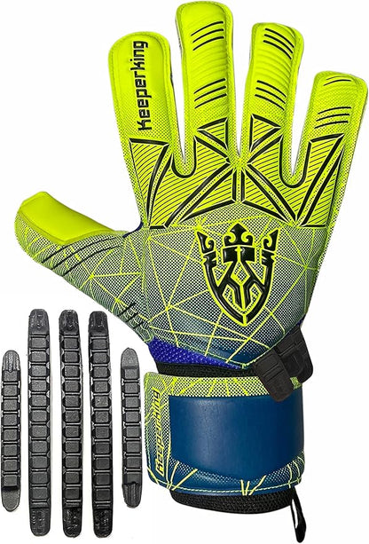 Soccer Goalie Goalkeeper Gloves for Kids Boys Youth & Adult,Latex Strong Grip Palms with Removable