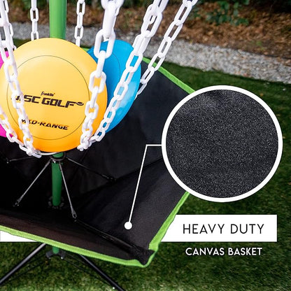 Franklin Sports Disc Golf Baskets - Portable Disc Golf Target with Chains Included - Disc Golf