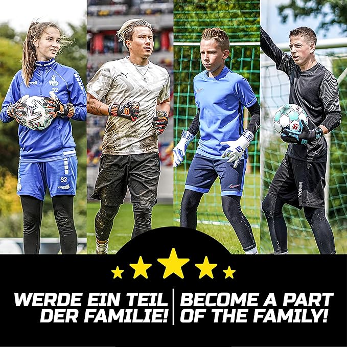 GRIPMODE Aqua Junior Goalkeeper Gloves Children with Fingersave and Individual Removable Finger