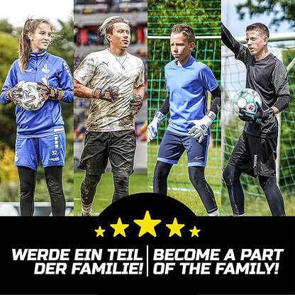 GRIPMODE Aqua Junior Goalkeeper Gloves Children with Fingersave and Individual Removable Finger
