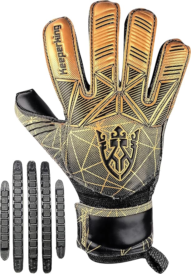 Soccer Goalie Goalkeeper Gloves for Kids Boys Youth & Adult,Latex Strong Grip Palms with Removable