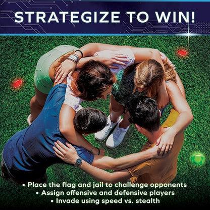 Glow in The Dark Capture The Flag - Starter Set | Ages 8+ | Outdoor Games for Kids 8-12+ | Glow in