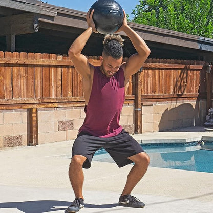 ProsourceFit Slam Medicine Balls 5, 10, 15, 20, 25, 30, 50lbs Smooth and Tread Textured Grip Dead