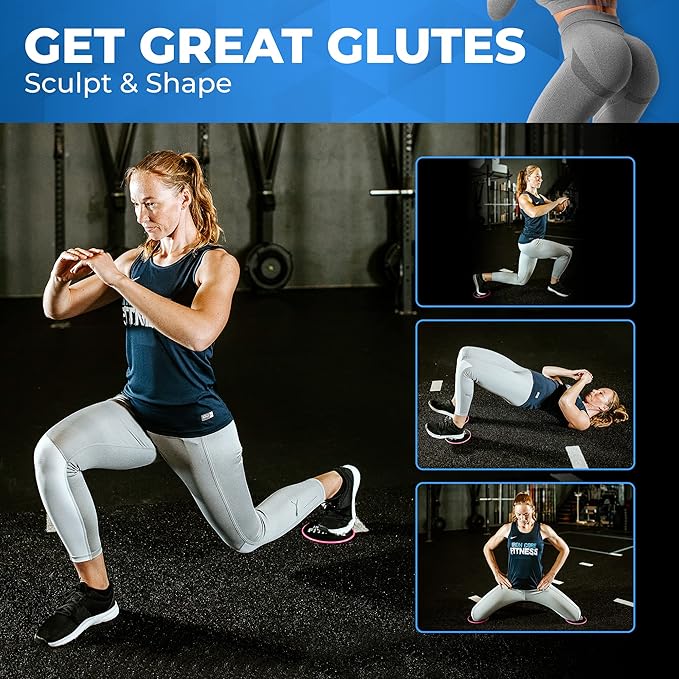 Core Sliders for Working Out, Dual Sided Exercise Gliding Discs for Use on All Surfaces, Ultimate