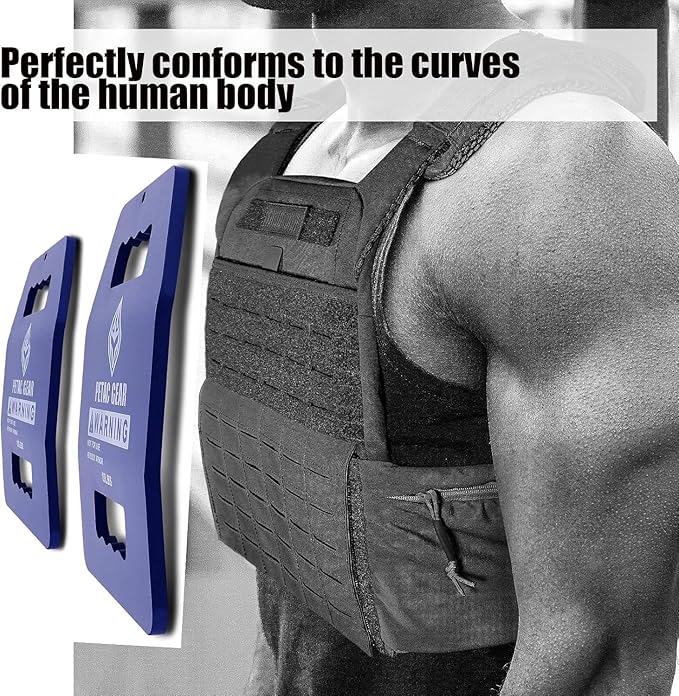 PETAC GEAR Tactical Weights Plates For Weighted Vest For Men Workout,5/10/15/20 LBS Weight Strength