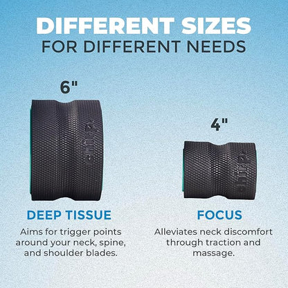 Chirp Wheel Foam Roller ??Targeted Back & Neck Relief, Lumbar Spine Stretcher, Spinal Decompression