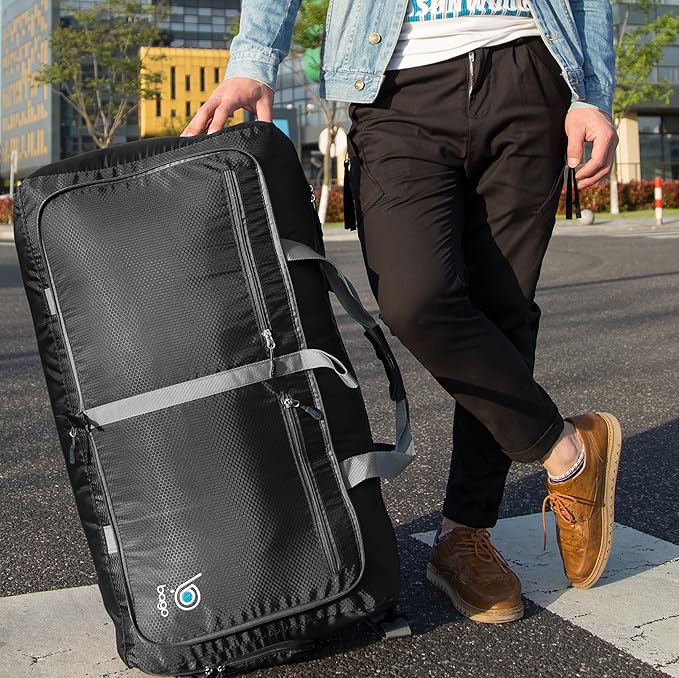 Bago Large Foldable Duffel Bags for Traveling Women & Men - 80L Packable Duffle Bag for Travel with
