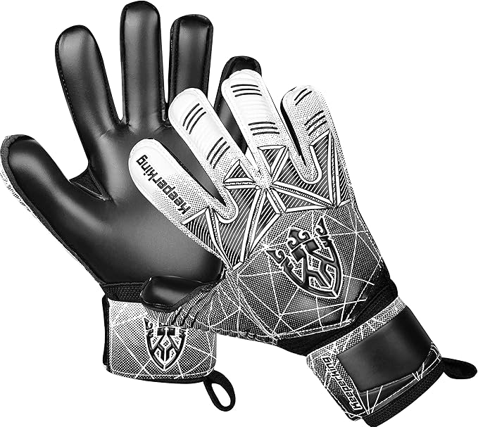 Soccer Goalie Goalkeeper Gloves for Kids Boys Youth & Adult,Latex Strong Grip Palms with Removable