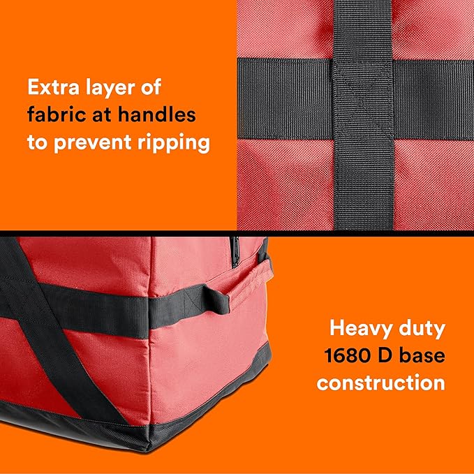 Fitdom 106L 45" Heavy Duty Extra Large Duffle with Upgrade Zipper, Durable & Water Resistant.