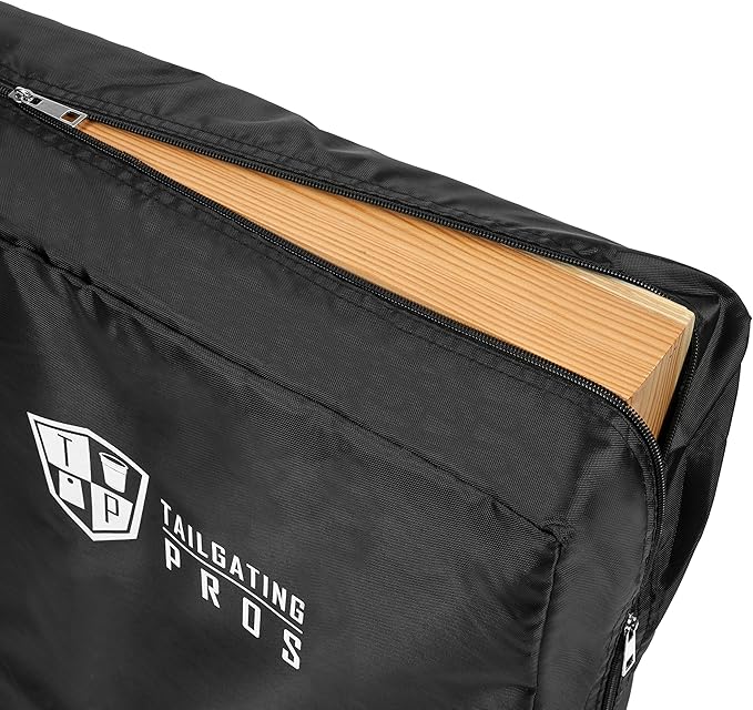 Tailgating Pros Cornhole Boards - 4'x2' Lightweight Cornhole Game- Includes Carrying Case, Set of 8