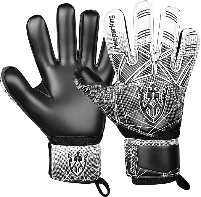 Soccer Goalie Goalkeeper Gloves for Kids Boys Youth & Adult,Latex Strong Grip Palms with Removable