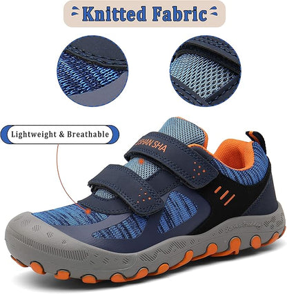 Mishansha Kids Hiking Boots Toddler Girls Boys Hiking Shoes Water-Resistant Anti-Collision Non-Slip