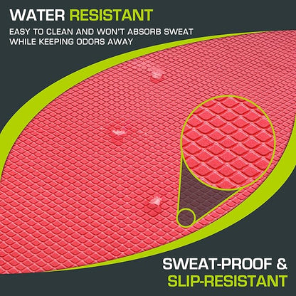 ProsourceFit Exercise Balance Pad ??Non-Slip Cushioned Foam Mat & Knee Pad for Fitness and