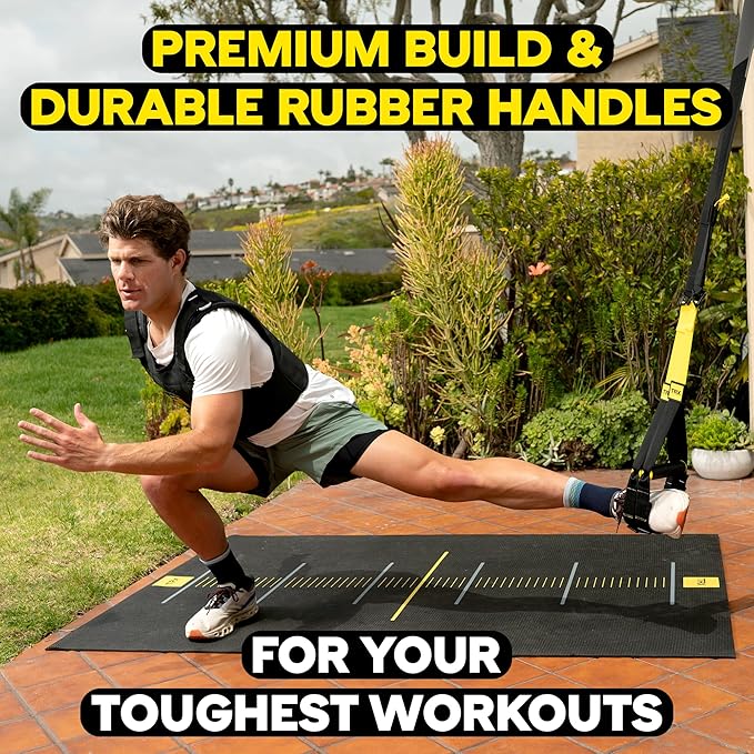 TRX PRO3 Suspension Trainer System, Durable Design for Cross-Training, Weight Training, HIIT