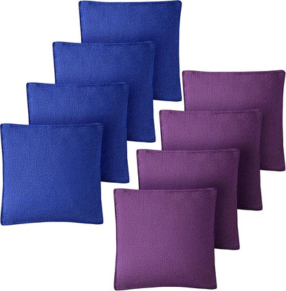 Set of 8 Regulation Cornhole Bags Double Sided, Weather Resistant Bean Bags for Cornhole Toss Game