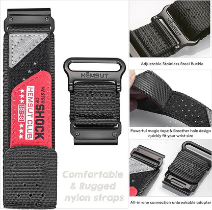 Rugged Nylon Sports Strap With Woven Loop Design, Compatible With Venu 2, 3, Plus, Sq, Sq 2, Music