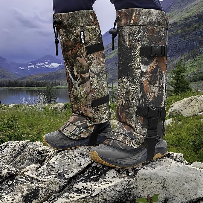 Snake Gaiters Leg Guards, Waterproof Snake Guards, Adjustable Snake Bite Protection for Lower Legs