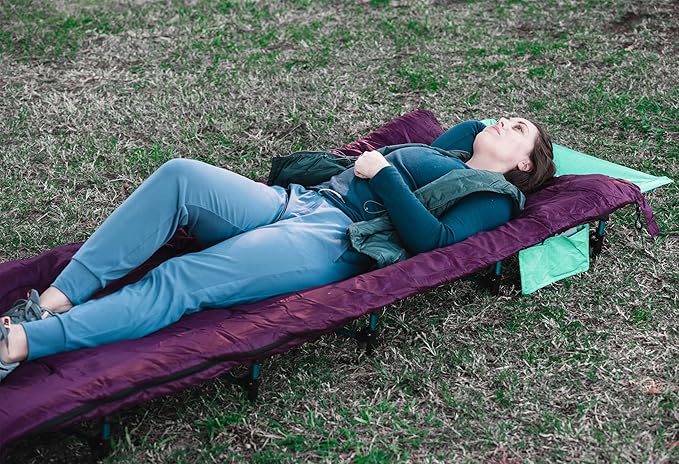 MARCHWAY Ultralight Folding Tent Camping Cot Bed, Portable Compact for Outdoor Travel, Base Camp