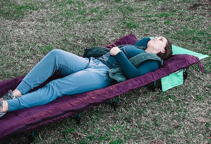 MARCHWAY Ultralight Folding Tent Camping Cot Bed, Portable Compact for Outdoor Travel, Base Camp