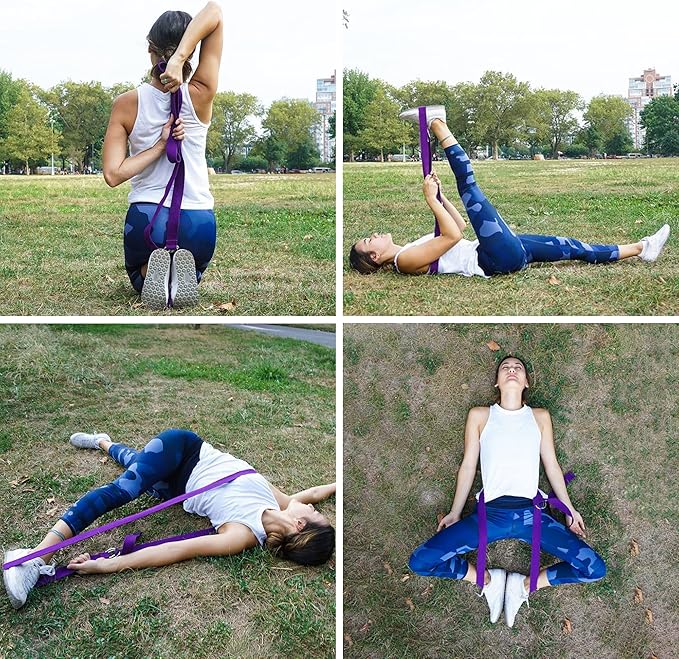 Yoga Mat Set for Beginners,Yoga Mat with Carrying Strap,Yoga Blocks 2 Pack with Yoga Strap,Yoga