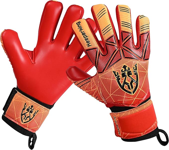 Soccer Goalie Goalkeeper Gloves for Kids Boys Youth & Adult,Latex Strong Grip Palms with Removable