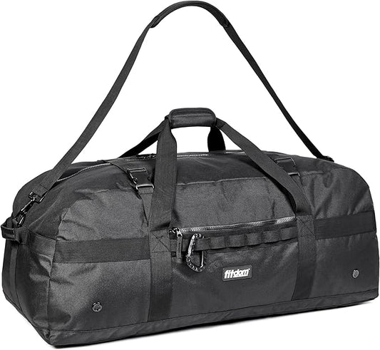 Fitdom 132L 36" Heavy Duty Extra Large Sports Gym Equipment Travel Duffel Bag W/Adjustable Shoulder