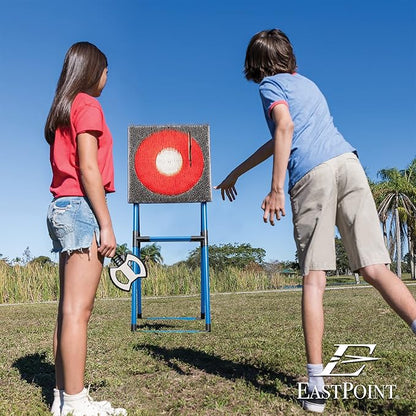 Eastpoint Axe Throw & Lawn Dart Target Sets - Bristle Axe Throwing Target & 2-in-1 Combo Backyard