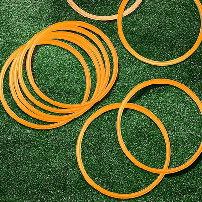 Deekin 40 Pcs Agility Rings Speed and Agility Training Rings Exercise Speed Circle Jumping Hoops