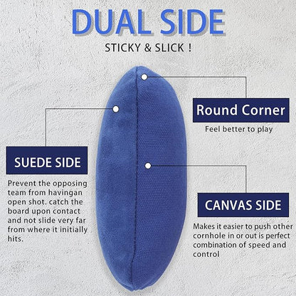 EunHo Dual Sided Cornhole Bags Regulation Set of 8 Professional Cornhole Bean Bags Slick and Stick