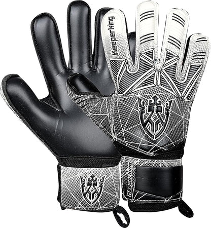 Soccer Goalie Goalkeeper Gloves for Kids Boys Youth & Adult,Latex Strong Grip Palms with Removable