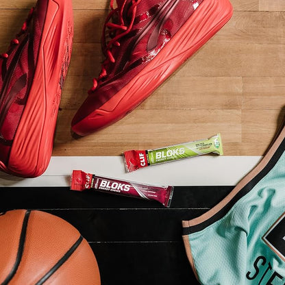 CLIF BLOKS - Strawberry Flavor - Energy Chews - Non-GMO - Plant Based - Fast Fuel for Cycling and