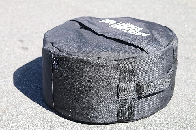 Round Fitness Sandbag 150/100/50 LB with Two Handles - Heavy Duty Workout Sandbags for Training