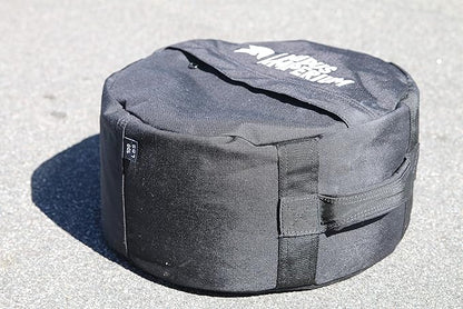 Round Fitness Sandbag 150/100/50 LB with Two Handles - Heavy Duty Workout Sandbags for Training