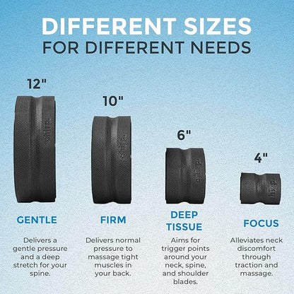 Chirp Wheel Foam Roller ??Targeted Back & Neck Relief, Lumbar Spine Stretcher, Spinal Decompression