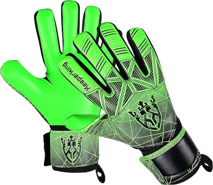 Soccer Goalie Goalkeeper Gloves for Kids Boys Youth & Adult,Latex Strong Grip Palms with Removable